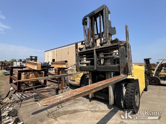 (Claremore, OK) 2012 Hyster H360HD2 Rubber Tired Forklift, Rated Lift Capacity Of 34,100 LBS Runs &