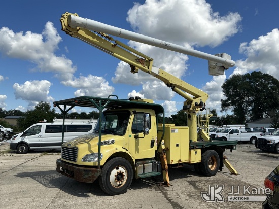 (South Beloit, IL) Altec LR760, Over-Center Bucket Truck mounted on 2014 Freightliner M2 106 Flatbed