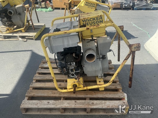 (Jurupa Valley, CA) Wacker Neuson Trash Pump (Used) NOTE: This unit is being sold AS IS/WHERE IS via