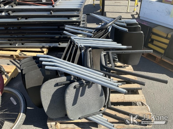 (Jurupa Valley, CA) (1 Pallet) Stacking Chairs (Used) NOTE: This unit is being sold AS IS/WHERE IS v