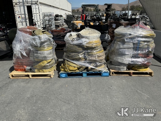 (Jurupa Valley, CA) (3 Pallets) Fire Hoses (Used ) NOTE: This unit is being sold AS IS/WHERE IS via