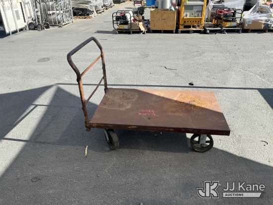 (Jurupa Valley, CA) Steel Deck Cart (Used) NOTE: This unit is being sold AS IS/WHERE IS via Timed Au