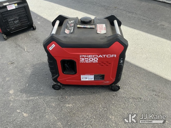 (Jurupa Valley, CA) Predator Inverter 3500 Generator (Used) NOTE: This unit is being sold AS IS/WHER
