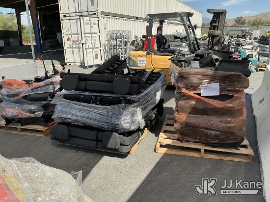 (Jurupa Valley, CA) (3 Pallets) Car Interior Seats (Used) NOTE: This unit is being sold AS IS/WHERE