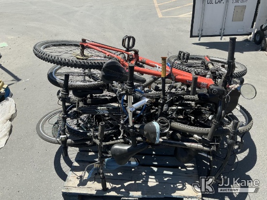 (Jurupa Valley, CA) Pallet Of Bicycles (Used) NOTE: This unit is being sold AS IS/WHERE IS via Timed