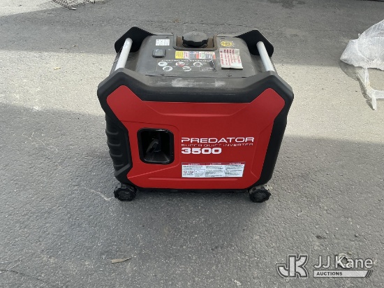 (Jurupa Valley, CA) Predator Inverter 3500 Generator (Used) NOTE: This unit is being sold AS IS/WHER