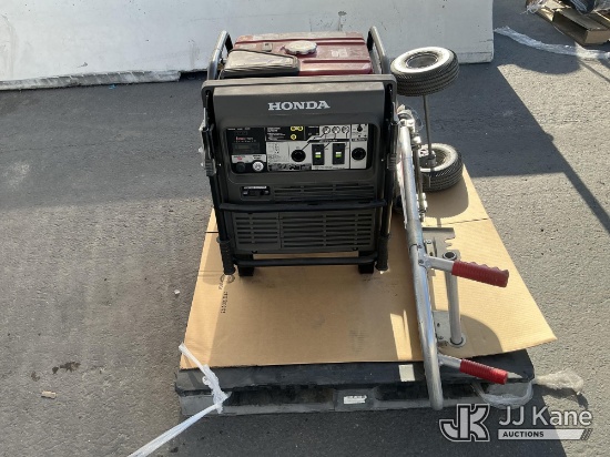 (Jurupa Valley, CA) Honda F1 EU7000is Generator & Dolly (Used) NOTE: This unit is being sold AS IS/W