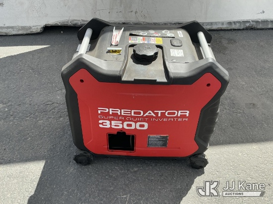 (Jurupa Valley, CA) Predator Inverter 3500 Generator (Used) NOTE: This unit is being sold AS IS/WHER