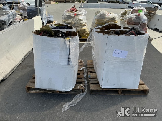 (Jurupa Valley, CA) (2 Pallets) Fire Fighter Equipment & Clothing (Used) NOTE: This unit is being so