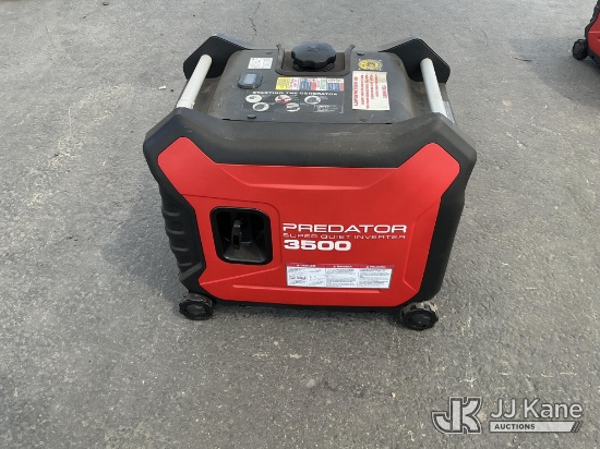 (Jurupa Valley, CA) Predator Inverter 3500 Generator (Used) NOTE: This unit is being sold AS IS/WHER