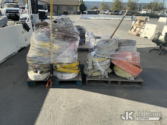 (Jurupa Valley, CA) (2 Pallets) Fire Hoses (Used) NOTE: This unit is being sold AS IS/WHERE IS via T