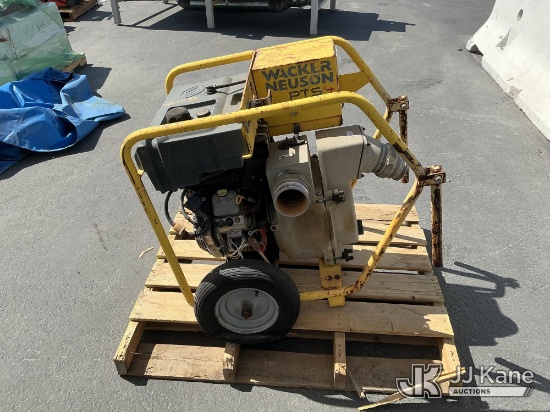 (Jurupa Valley, CA) One Wacker Neuson Trash Pump (Used) NOTE: This unit is being sold AS IS/WHERE IS