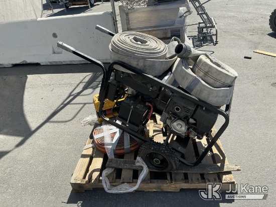 (Jurupa Valley, CA) Dayton 7000 watt Generator & Fire Hoses (Used) NOTE: This unit is being sold AS