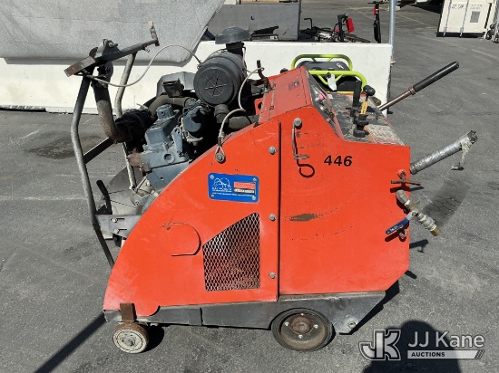 (Jurupa Valley, CA) Concrete Cutter (Used) NOTE: This unit is being sold AS IS/WHERE IS via Timed Au