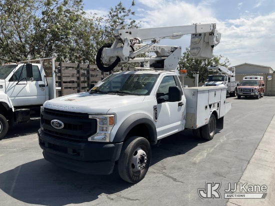 (Jurupa Valley, CA) Altec AT40G, , 2021 Ford F-550 Regular Cab DRW Utility Truck Runs & Moves