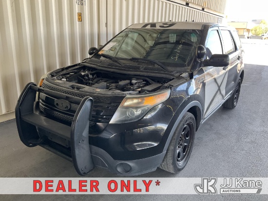 (Jurupa Valley, CA) 2015 Ford Explorer Police 4-Door Sport Utility Vehicle Runs & Moves, Ignition Is