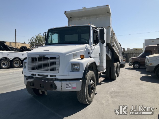 (Jurupa Valley, CA) 2004 Freightliner FL80 T/A Dump Truck Runs, Moves, & Dump Operates (Missing Cng