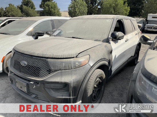 (Jurupa Valley, CA) 2020 Ford Explorer Police 4-Door Sport Utility Vehicle Not Running, No Key, Cond