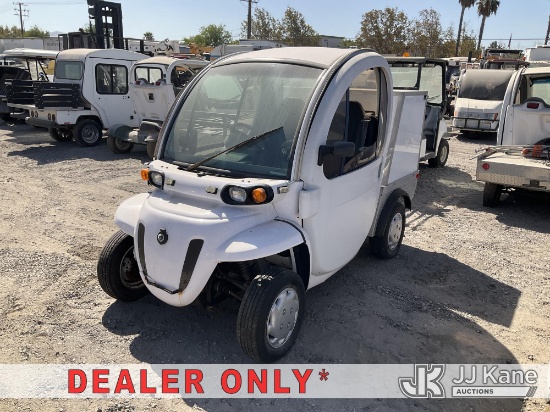 (Jurupa Valley, CA) 2010 GEM ES Base Utility Cart Not Running, Operation Unknown, Has Key
