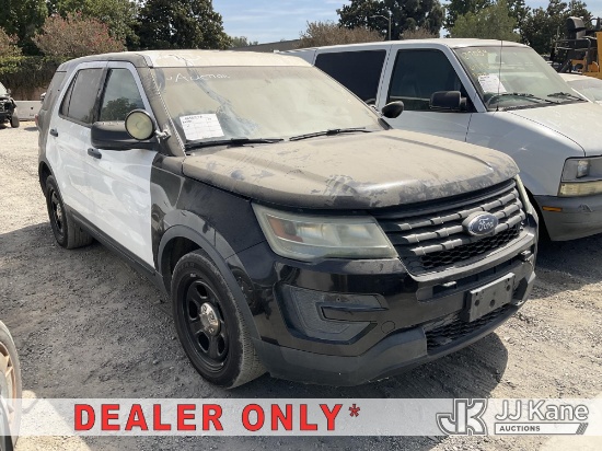 (Jurupa Valley, CA) 2017 Ford Explorer Police 4-Door Sport Utility Vehicle Not Running, Conditions U