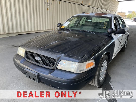(Jurupa Valley, CA) 2008 Ford Crown Victoria Police Interceptor 4-Door Sedan Runs & Moves) (Odometer