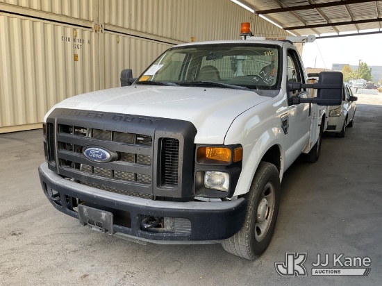 (Jurupa Valley, CA) 2008 Ford F-350 SD Mechanics Service Truck Runs & Moves) (A/C Not Cold, Liftgate