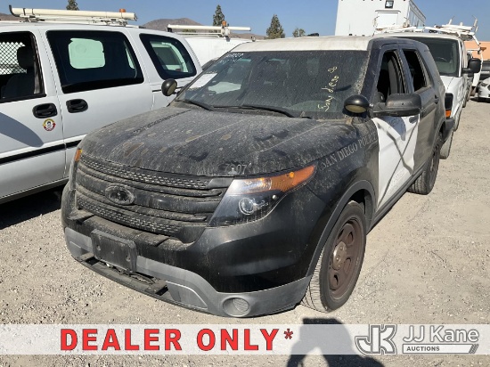 (Jurupa Valley, CA) 2015 Ford Explorer Police 4-Door Sport Utility Vehicle Not Running, Ignition Iss