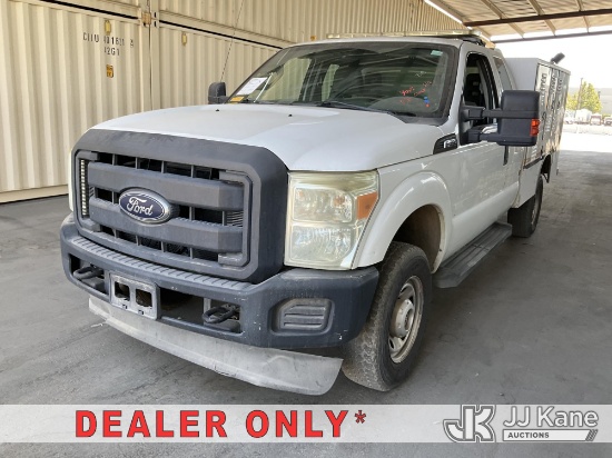 (Jurupa Valley, CA) 2012 Ford F-350 SD Enclosed Service Truck Runs & Moves) (A/C Not Cold, Will Not