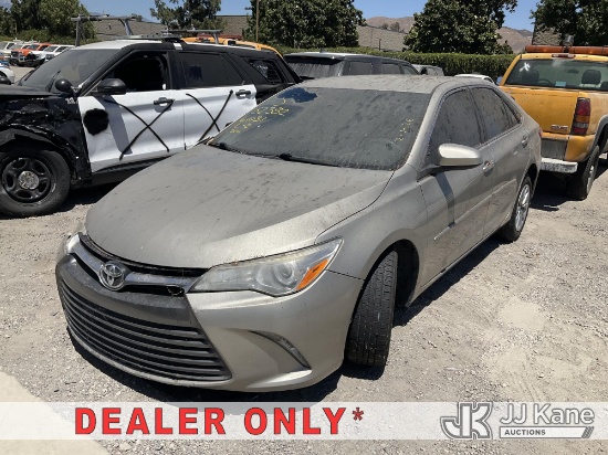 (Jurupa Valley, CA) 2017 Toyota Camry 4-Door Sedan Not Running, Condition Unknown) (No Key, Collisio