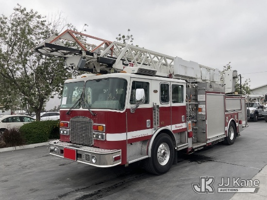 (Jurupa Valley, CA) 2000 KME Fire Truck Runs, Moves & Upper Operates