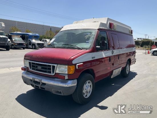 (Jurupa Valley, CA) 2007 Ford Econoline E-350 Super Duty Extended Cube/Rescue Van Runs & Moves