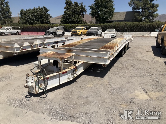 (Jurupa Valley, CA) 2018 Zieman 2324 T/A Tilt Deck Tagalong Equipment Trailer Trailer Is Towable