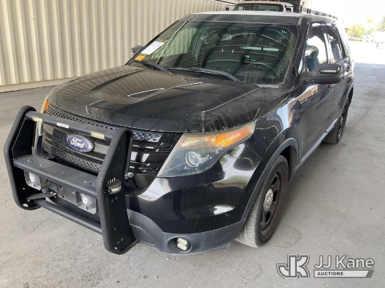 (Jurupa Valley, CA) 2015 Ford Explorer Police 4-Door Sport Utility Vehicle Runs & Moves, Open Recall