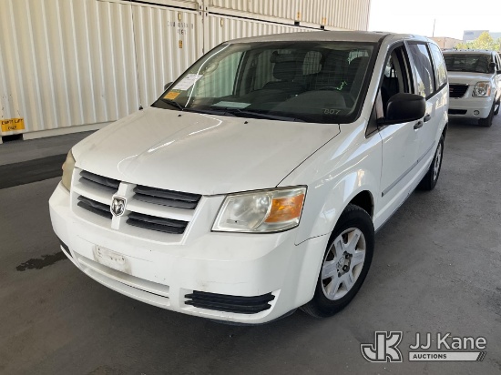(Jurupa Valley, CA) 2010 Dodge Grand Caravan Mini Cargo Van Runs & Moves, Interior Defect-AC Not Col
