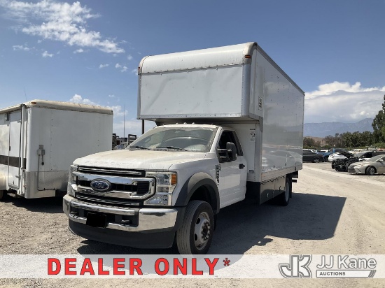 (Jurupa Valley, CA) 2020 Ford F-550 Regular Cab DRW Van Body Truck Not Running, Condition Unknown