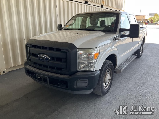 (Jurupa Valley, CA) 2014 Ford F-250 SD Crew-Cab Pickup Truck Runs & Moves) (CNG Tanks Expire 04-2032