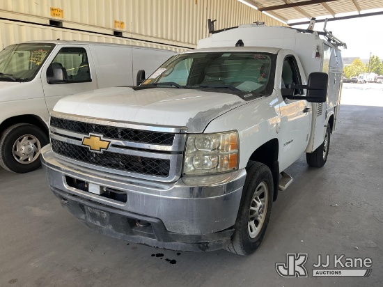 (Jurupa Valley, CA) 2012 Chevrolet Silverado 3500HD Enclosed Service Truck Runs & Moves