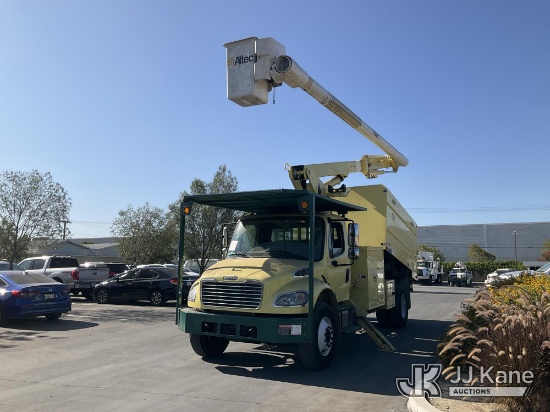 (Jurupa Valley, CA) Altec LR760, , 2017 Freightliner M2 106 Chipper Dump Truck Runs, Moves, & Upper