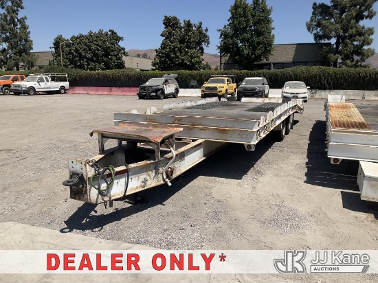 (Jurupa Valley, CA) 2009 Zieman 2327 T/A Tilt Bed Tagalong Equipment Trailer Bill of Sale Only