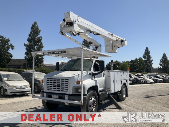 (Jurupa Valley, CA) HiRanger TL50M, , 2006 GMC C8C042 Utility Truck Runs, Moves & Upper Operates (Mi