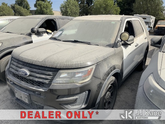 (Jurupa Valley, CA) 2018 Ford Explorer Police 4-Door Sport Utility Vehicle Not Running, Conditions U