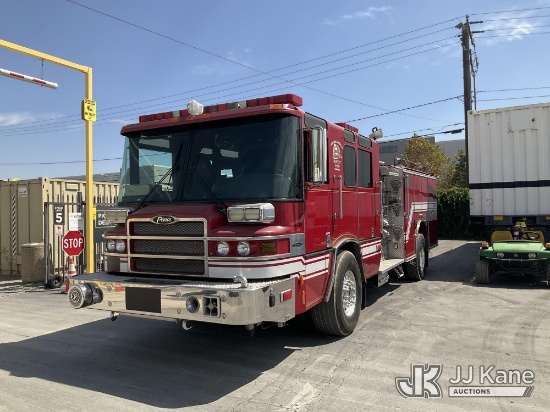 (Jurupa Valley, CA) 2005 Pierce Quantum Fire Truck Runs & Moves