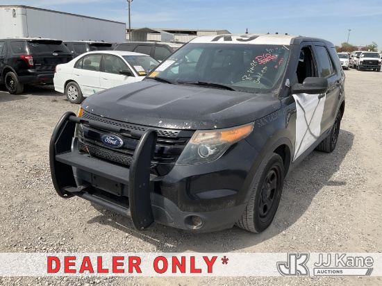 (Jurupa Valley, CA) 2015 Ford Explorer Police 4-Door Sport Utility Vehicle Runs & Moves, Ignition Is