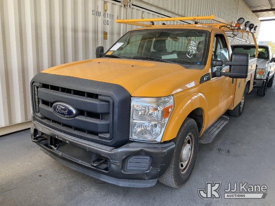 (Jurupa Valley, CA) 2012 Ford F-350 SD Service Truck Runs & Moves,, AC Not Cold