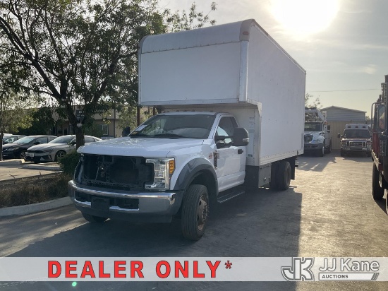(Jurupa Valley, CA) 2017 Ford F-550 Van Body Truck Runs & Moves) (Exterior Defects