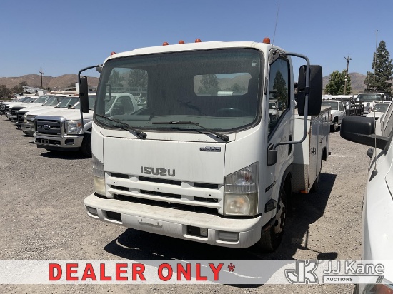 (Jurupa Valley, CA) 2009 Isuzu NPR Utility Truck Runs & Moves, Engine Performance Concerns - No Thro
