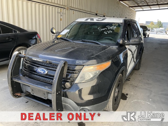 (Jurupa Valley, CA) 2014 Ford Explorer AWD Police Interceptor 4-Door Sport Utility Vehicle Runs & Mo