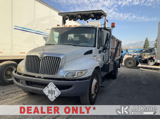 (Jurupa Valley, CA) 2009 International 4300 Flatbed/Utility Truck Not Running, Condition Unknown