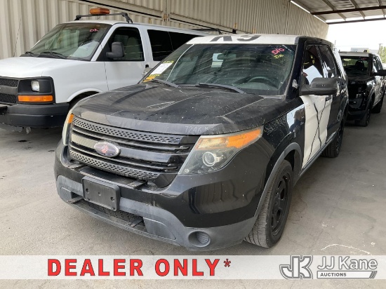 (Jurupa Valley, CA) 2015 Ford Explorer Police 4-Door Sport Utility Vehicle Runs & Moves, Ignition Is