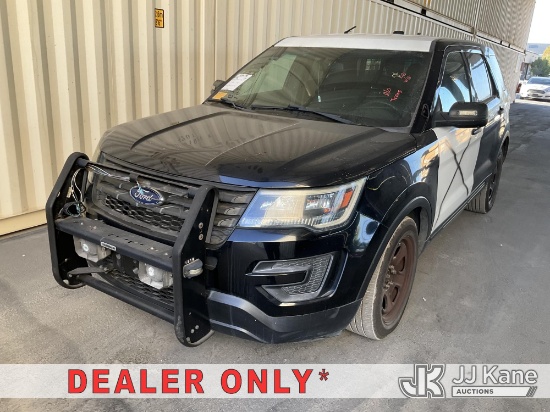 (Jurupa Valley, CA) 2017 Ford Explorer Police 4-Door Sport Utility Vehicle Runs & Moves, Transmissio
